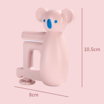 2-Pack Koala Desk Hook, Adjustable Glue-Free Table-Side Bag Hanger, Heavy-Duty Portable Backpack Hook for Students - Black