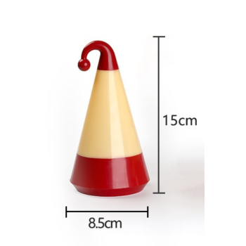 Christmas Hat Shaped LED Night Light, Flicker-Free Warm Lamp Bedroom Decor Christmas Ornament Gift