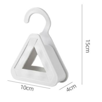 2-Pack Triangular No-Mark Bag Storage Hooks, Multi-Purpose Anti-Crease Hanger for Handbags, Scarves, and Ties—Beige
