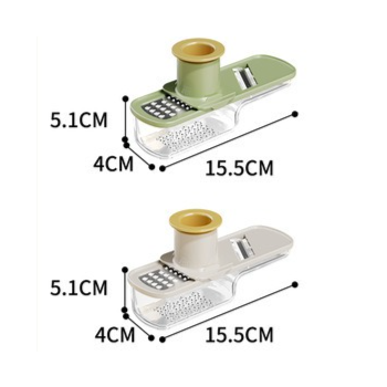3-in-1 Multi-Functional Stainless Steel Slicer, Shredder, and Grinder—Green