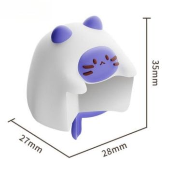 4-Pack Cartoon Animal Corner Guards, Safety Table Edge Protectors, Self-Adhesive PVC Anti-Collision Corner Pads—White