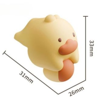 4-Pack Cartoon Animal Corner Guards, Safety Table Edge Protectors, Self-Adhesive PVC Anti-Collision Corner Pads—Yellow