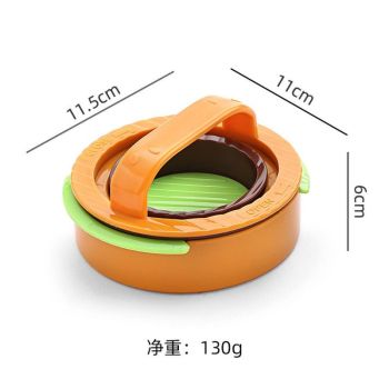 Detachable Hamburger Patty Press Mold, Homemade Beef Burger Maker DIY Kitchen Tool—Yellow
