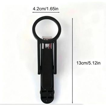 Magnifying Glass Nail Clippers for Seniors, Anti-Splash, Effortless Nail Cutter for Thick, Hard Nails—Green
