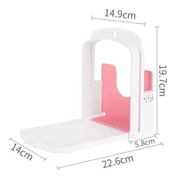 Adjustable-Thickness Bread Slicer, Toast Cutting Rack, DIY Baking Tool for Sandwiches—White