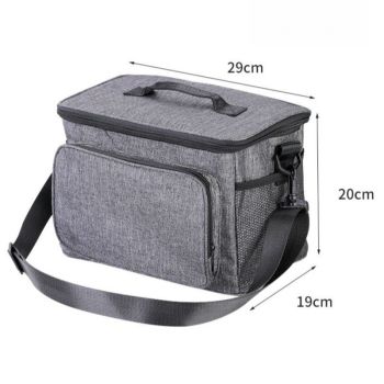 Large Capacity Oxford Cooler Bag, Portable Insulated Lunch Bag for Outdoor Picnics and Office Food Storage—Green