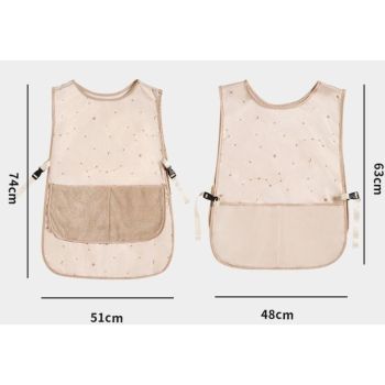 Mesh Breathable Vest-Style Waterproof and Oil-Resistant Apron, Washable Aprons for Home Kitchens—Pink