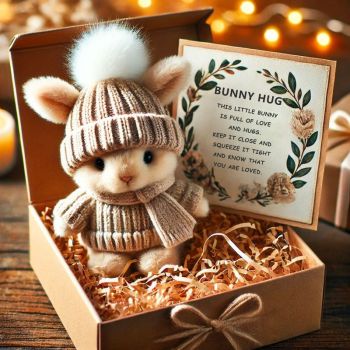 Hug Bunny Easter Gift Box – Grey