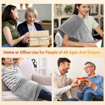 Electric Heating Waist Wrap Belt 9 Heat Levels 4 Timer Auto Off, Soft Plush Thermal Heating Pad for Back Abdomen Shoulder Relief