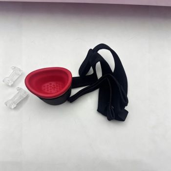 Vocal Stress Relief Mouth Training Device with Adjustable Head Strap, Voice Projection Jaw Posture Corrector, Speech Singing Vocal Training Aid