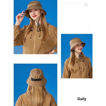Unisex Quick-Dry Waterproof Bucket Hat – Outdoor Sun Protection Visor Hat – Khaki