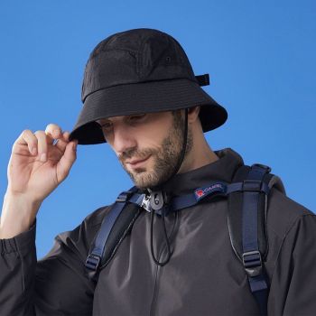 Unisex Quick-Dry Waterproof Bucket Hat – Outdoor Sun Protection Hat for Men & Women – Navy Blue