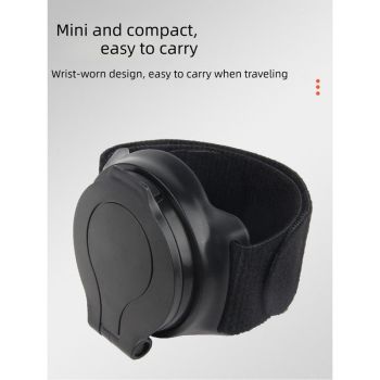 Wrist Strap Bike Rear View Mirror, 360 Adjustable Convex Cycling Safety Mirror for Road Mountain Biking