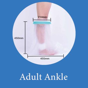 Adult Ankle Waterproof Cast Cover Shower Bandage Protector Broken Foot Ankle Wound Bath Sleeve