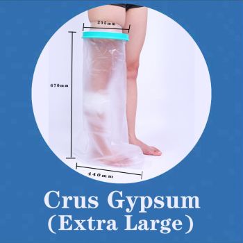 Extra Large Adult Calf Leg Waterproof Cast Cover Shower Oversize Broken Leg Gypsum Bandage Bath Protector