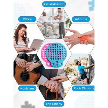 Hand Finger Stretcher Trainer Grip Strength Rehabilitation Finger Extension Exerciser,Men's – Blue