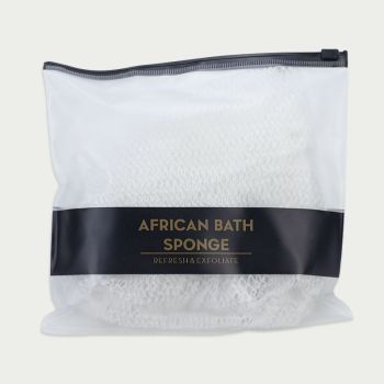 Exfoliating Bath Net Sponge Long Lasting Body Scrubber Shower Loofah Mesh Sponge-White