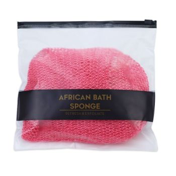 Exfoliating Bath Net Sponge Long Lasting Body Scrubber Shower Loofah Mesh Sponge-Pink