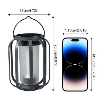 Solar Camping Lantern – Outdoor Yard Decorative Light with Tripod Stand, Portable Hanging LED Atmosphere Lamp