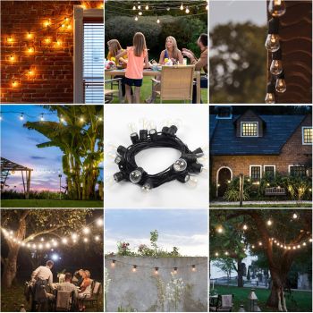 29FT Solar String Lights Outdoor Waterproof Christmas Party Garden Decor