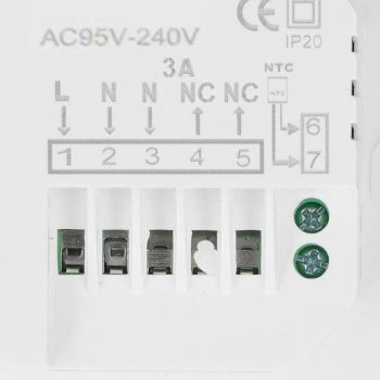 3A Water Heating Thermostat with LCD ABS Intelligent Temperature Controller for Home 95‑240V