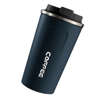 Smart Temperature Display Coffee Cup Portable 304 Stainless Steel Insulation Cup Simple Style Pure Color Generation 2nd Blue 510ml