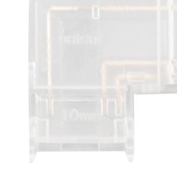 8pcs LED Strip Light Connector Professional Transparent 3Pin L Shaped COB Connector for COB LED Strip Light