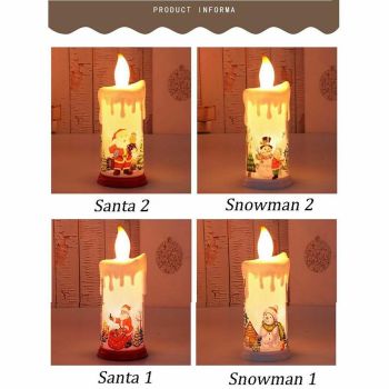 Christmas LED Candle Light Bright Flickering Bulb Battery Operated Realistic Flames Fake Candle