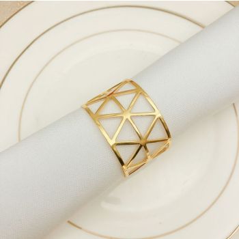 Pack of 6 Christmas Napkin Rings Gold Metal Napkin Ring Napkin Buckles for Wedding Party Dinner Anniversary Table Decoration