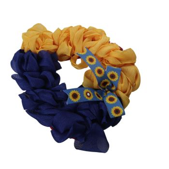 Ukraine Flag Sunflower Front Door Wreath Spring Decor Farmhouse Cottage Ukrainian for Home Porch Party Decoration