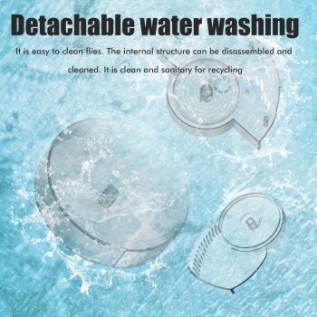 Electric Automatic Rotating Fly Trap Rechargeable Powerful Household Fly Trap for Family Indoor Use