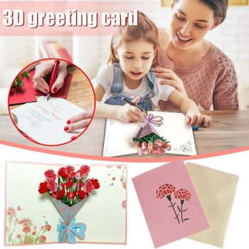 Happy Mother's Day 3D Up Card Spring Gardening Flower Theme Gift for Mom Wife