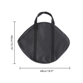 Outdoor Grill Pan Storage Bag Grilling Pan Zippered Pouch Bag for Steaks Grilled Pan Outdoor Camping Picnic Cookware Storage Bag