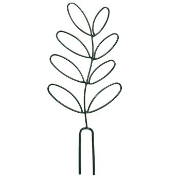 Small Trellis for Potted Plants Wrought Iron Leaf Shape Garden Trellis for Indoor Outdoor Decorative Climbing Plants Support Trellis for Vines Roses