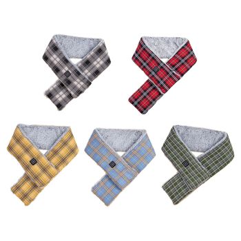 Intelligent USB Charging Heating Scarf Three Grade Temperature Adjustment Plush Neck Protection Fashion Heating Scarf