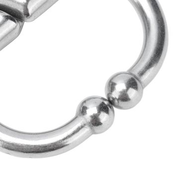 Cattle Nose Ring Stainless Steel Cattle Nose Clamp Bull Cow W Spring Nose Ring for FarmS