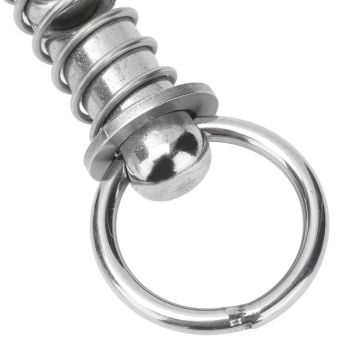 Cattle Nose Ring Stainless Steel Cattle Nose Clamp Bull Cow W Spring Nose Ring for FarmM