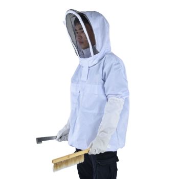 Beekeeping Suit Set Protective Ventilated Beekeeping Jacket Gloves Scraper Bee Brush Tools Kit