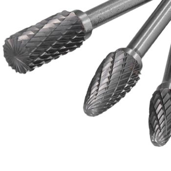 8pcs Tungsten Carbide Burr Bits Dia 6mm Rotary File Set for Wood Carving Metal Working