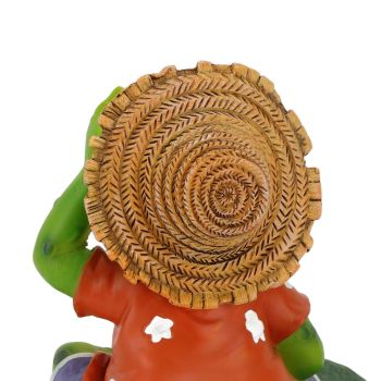 Floating Frog Statue Cute Resin Frog Sculpture Garden Ornament for Outdoor Pond Decoration