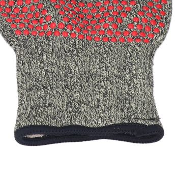 Heat Resistant Gloves Aramid Silicone Cotton BBQ Grill Oven Mitts 500℃ High Temperature Resistance 30cm