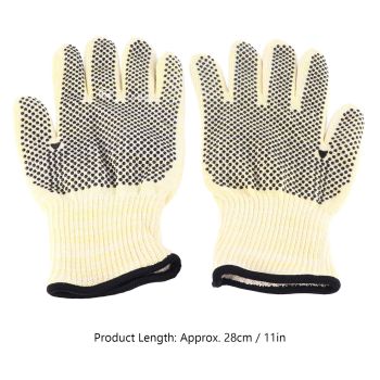 BBQ Grill Gloves 800℃ Heat Resistant Insulating Open Fire Proof Professional for Firepit Oven