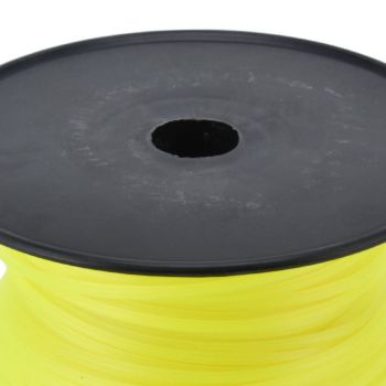 3mm String Trimmer Line Quadrate Grass Trimmer Line Lawn Mower Line for Husqvarna Yellow 70m / 229.7ft