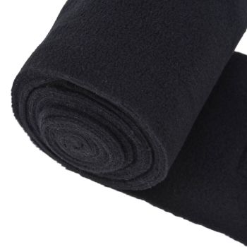 4Pcs Horse Leg Warp Self Adhesive Breathable Wear Resistant Animal Leg Bandage for Cows Horses Black