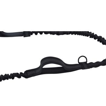 Pet Leash Reflective Retractable Portable Adjustable Dog Traction Rope for Pets Dogs Black