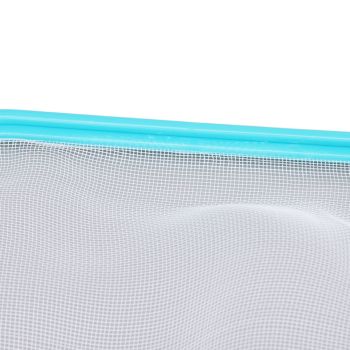 Pool Net Cyan Quick Cleaning Plastic Structure Nylon Material Pool Skimmer Leaf Net for Hot Tubs Fountains