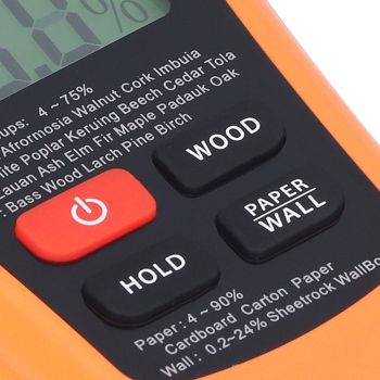 MT18 Digital Moisture Detector Backlit LCD Display Wood Moisture Meter for Wood Building Material Paper Floor