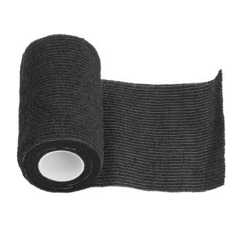 12Pcs Bandage Wrap Natural Latex Elastic Self Adhesive Wrap for Cows Dogs Horses 10cm Black