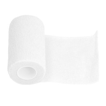 12Pcs Bandage Wrap Natural Latex Elastic Self Adhesive Wrap for Cows Dogs Horses 10cm White