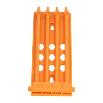 4Pcs Pigeon Leg Ring Stand 4 Column Design Large Capacity Wall Mounted Safe Durable Plastic Parrot Leg Ring Holder Yellow